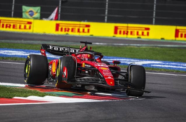 16 LECLERC Charles (mco), Scuderia Ferrari SF-23, action during the 2023 Formula 1 Grand Premio de la Ciudad de Mexico, 19th round of the 2023 Formula One World Championship, WM, Weltmeisterschaft from October 27 to 29, 2023 on the Autodromo Hermanos Rodriguez, in Mexico City, Mexico - F1 - MEXICO CITY GRAND PRIX 2023 - RACE DPPI Panoramic  G0OD6858
