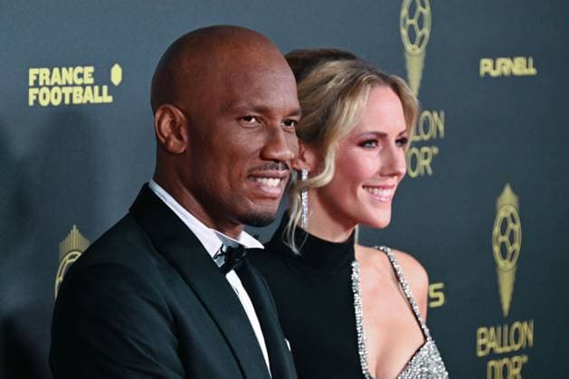 Sandy Heribert et Didier Drogba FOOTBALL : Ballon d Or 2023 - Paris - 30 10 2023 FedericoPestellini Panoramic 
