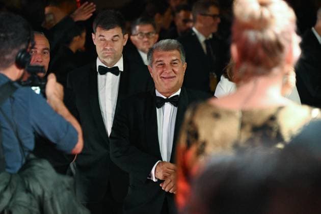 Joan Laporta FOOTBALL : Ballon d Or 2023 - Paris - 30 10 2023 FedericoPestellini Panoramic 