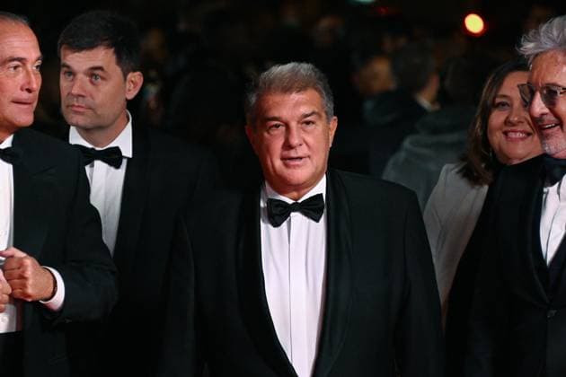 Joan Laporta FOOTBALL : Ballon d Or 2023 - Paris - 30 10 2023 FedericoPestellini Panoramic 