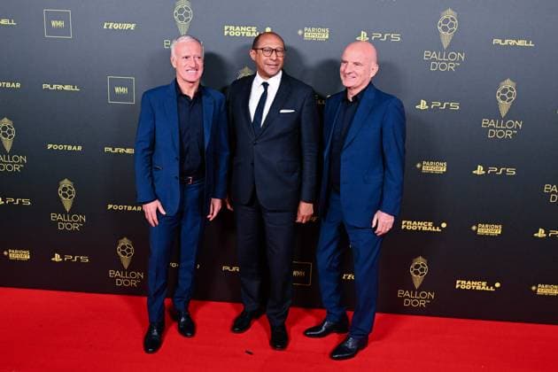 Didier Deschamps ( selectionneur - entraineur - France ) - Philippe Diallo ( president FFF ) - Guy Stephane FOOTBALL : Ballon d Or 2023 - Paris - 30 10 2023 FedericoPestellini Panoramic 