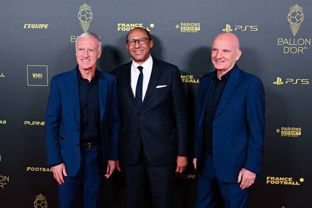 Didier Deschamps ( selectionneur - entraineur - France ) - Philippe Diallo ( president FFF ) - Guy Stephane FOOTBALL : Ballon d Or 2023 - Paris - 30 10 2023 FedericoPestellini Panoramic 