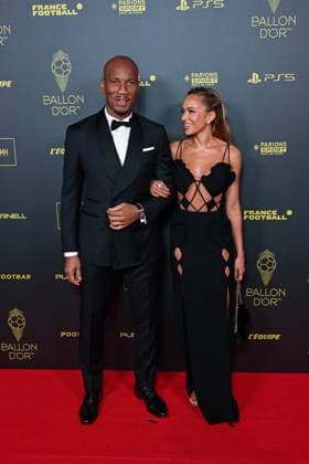 Didier Drogba et Gabrielle Lemaire FOOTBALL : Ballon d Or 2023 - Paris - 30 10 2023 FedericoPestellini Panoramic 