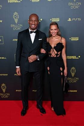 Didier Drogba et Gabrielle Lemaire FOOTBALL : Ballon d Or 2023 - Paris - 30 10 2023 FedericoPestellini Panoramic 