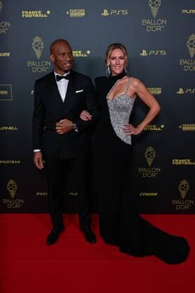 Sandy Heribert et Didier Drogba FOOTBALL : Ballon d Or 2023 - Paris - 30 10 2023 FedericoPestellini Panoramic 