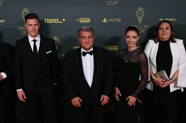 Joan Laporta et Aitana Bonmati - guest FOOTBALL : Ballon d Or 2023 - Paris - 30 10 2023 FedericoPestellini Panoramic 