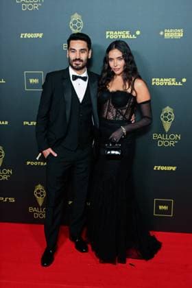 Ilkay Gundogan et Sara Arfaoui FOOTBALL : Ballon d Or 2023 - Paris - 30 10 2023 FedericoPestellini Panoramic 