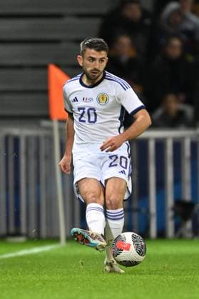 20231017 France vs Scotland Greg Taylor (20) of Scotland pictured during a soccer game between the national teams of France and Scotland in friendly game, on October 17 , 2023 in Lille, France. (Photo by David Catry Sportpix) Lille Decathlon Arena Stade Pierre Mauroy - Villeneuve d Ascq Nord France  Copyright: xSportpix.bex xDavidxCatryxDavidxCatryx