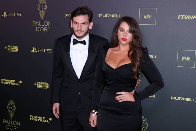 Ballon d Or 2023 - Paris Khvicha Kvaratskhelia and Nitsa Tavadze arrives at the Ballon d Or 2023 Ceremony at the Chatelet theater, on October 30, 2023 in Paris, France. Photo by Jerome DominÃ ABACAPRESS.COM  Copyright: xDominexJerome ABACAx 873940_043 DominexJerome ABACAx 873940_043