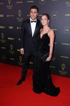 Ballon d Or 2023 - Paris Rodrigo Hernandez Cascante aka Rodri and Laura Cascante arrives at the Ballon d Or 2023 Ceremony at the Chatelet theater, on October 30, 2023 in Paris, France. Photo by Jerome DominÃ ABACAPRESS.COM  Copyright: xDominexJerome ABACAx 873940_080 DominexJerome ABACAx 873940_080