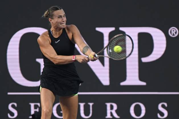 2023 WTA, Tennis Damen Finals - Day 3 CANCUN, MEXICO - OCTOBER 31: Aryna Sabalenka of Belarus during a match against Jessica Pegula of USA, on Day 3 of the GNP Seguros WTA Finals Cancun 2023 part of the Hologic WTA Tour, on October 31, 2023, in Cancun, Quintana Roo, Mexico. Cancun Mexico  Copyright: xArturxWidakx originalFilename:widak-2023wtaf231031_npEGt.jpg