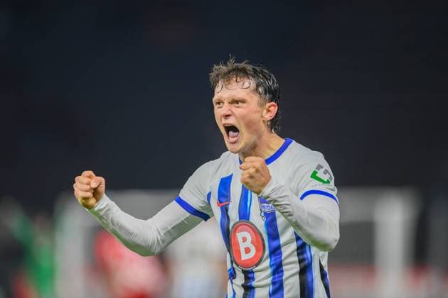 DFB Pokal, Hertha BSC vs 1. FSV Mainz 05. Berlin, 01.11.2023 Fabian Reese (Hertha BSC, 11) feiern nach dem Sieg DFB Pokal, Hertha BSC vs 1. FSV Mainz 05, Olympiastadion, Berlin, 01.11.2023 DFL REGULATIONS PROHIBIT ANY USE OF PHOTOGRAPHS AS IMAGE SEQUENCES AND OR QUASI-VIDEO. *** DFB Pokal, Hertha BSC vs 1 FSV Mainz 05 Berlin, 01 11 2023 Fabian Reese Hertha BSC, 11 celebrate after victory DFB Pokal, Hertha BSC vs 1 FSV Mainz 05, Olympiastadion, Berlin, 01 11 2023 DFL REGULATES PROHIBIT ANY USE OF PHOTOGRAPHS AS IMAGE SEQUENCES AND OR QUASI VIDEO Copyright: xBEAUTIFULxSPORTS LucianoxLimax