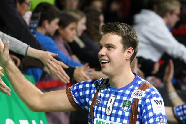 Jonas KAMINSKI Herrsching GER , He Volleyballl, Bundesliga 20223 24, WWK Volleys Herrsching vs SVG Lueneburg, 01 11 23, BMW Park Muenchen, Copyright: WolfgangxFehrmann