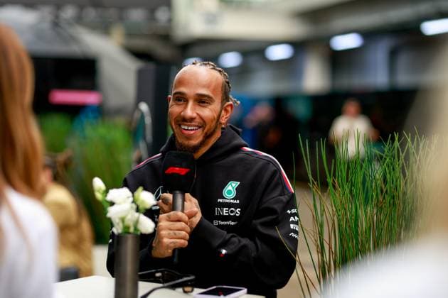 44 Lewis Hamilton GBR, Mercedes AMG Petronas F1 Team , F1 Grand Prix of Brazil at Autodromo Jose Carlos Pace on November 2, 2023 in Sao Paulo, Brazil Photo by HOCH ZWEI Sao Paulo Brazil