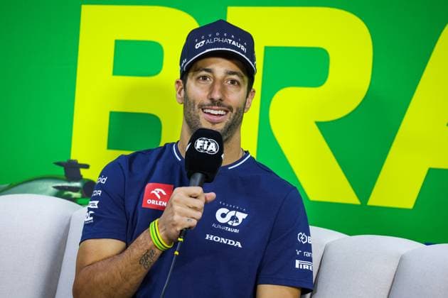 RICCIARDO Daniel (aus), Scuderia AlphaTauri AT04, portrait during the 2023 Formula 1 Rolex Grande Premio de Sao Paulo, 20th round of the 2023 Formula One World Championship, WM, Weltmeisterschaft from November 3 to 5, 2023 on the Autodromo JosÃ Carlos Pace, in Sao Paulo, Brazil - F1 - SAO PAULO GRAND PRIX 2023 DPPI Panoramic  00123042_G0OD8315