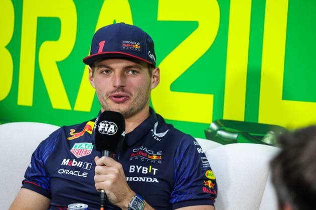 VERSTAPPEN Max (ned), Red Bull Racing RB19, portrait during the 2023 Formula 1 Rolex Grande Premio de Sao Paulo, 20th round of the 2023 Formula One World Championship, WM, Weltmeisterschaft from November 3 to 5, 2023 on the Autodromo JosÃ Carlos Pace, in Sao Paulo, Brazil - F1 - SAO PAULO GRAND PRIX 2023 DPPI Panoramic  00123042_G0OD8338