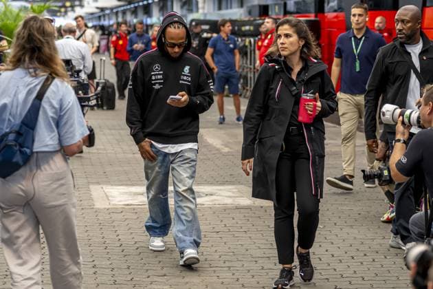 Sao Paulo - 02-11-2023, Interlagos Circuit, Lewis Hamilton at the Formula 1 Brazil Grand Prix 2023 Thursday Formula 1 Brazil Grand Prix 2023 Thursday  x22999061x Copyright: