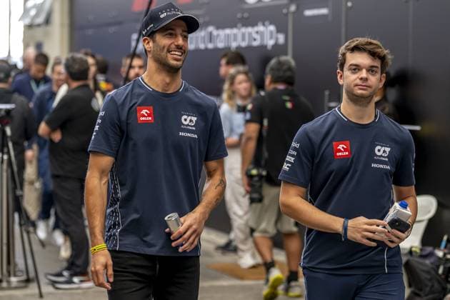 Sao Paulo - 02-11-2023, Interlagos Circuit, Daniel Ricciardo at the Formula 1 Brazil Grand Prix 2023 Thursday Formula 1 Brazil Grand Prix 2023 Thursday  x22999068x Copyright: