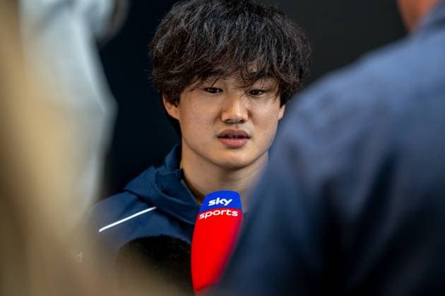 SaO PAULO, BRAZIL: Yuki Tsunoda, racing for the AlphaTauri team during the 2023 Formula 1 Sao Paulo Grand Prix at the Interlagos Circuit in Sao Paulo, Brazil
