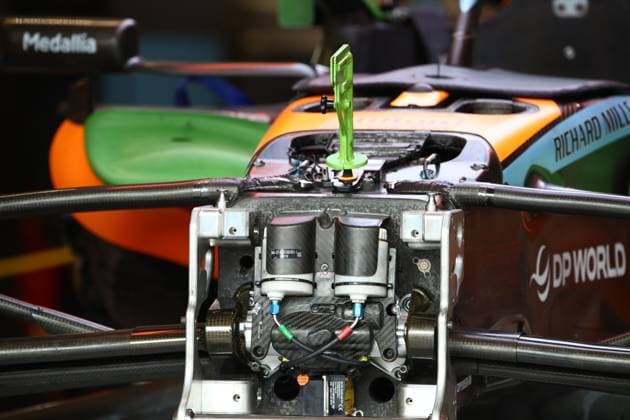 Formula 1 Rolex Sao Paulo Grand Prix 2023 03 11 2023, Autodromo Jose Carlos Pace, Interlagos, Formula 1 Rolex Sao Paulo Grand Prix 2023 , in the picture suspension from McLaren F1 Team nordphotoxGmbHx xBratic nph00250