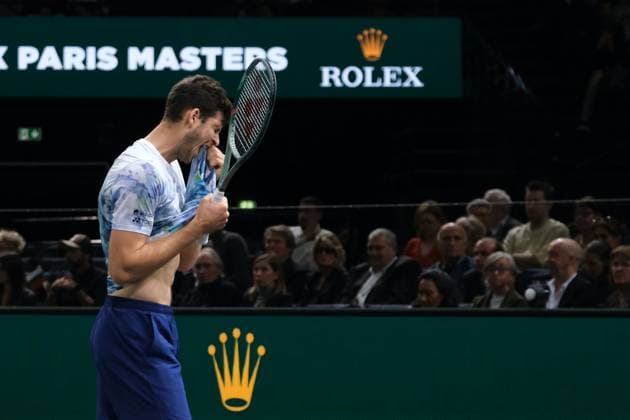Tennis, ATP tournament in Paris