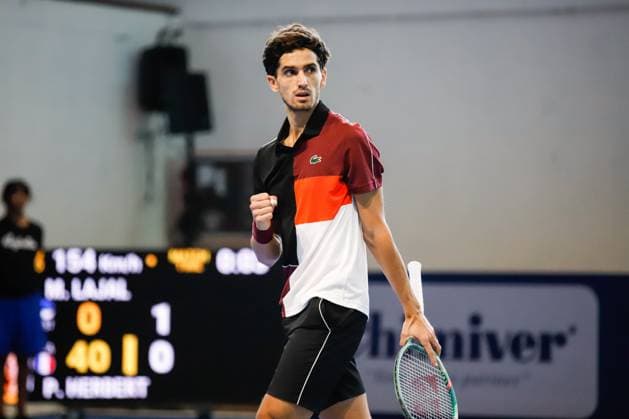 Pierre-Hugues Herbert (FRA) during ATP, Tennis Herren Challenger Bergamo, International Tennis match in Bergamo, Italy, November 03 2023  Copyright: xRobertaxCorradin IPAxSportx xipax xx IPA_41392437 IPA_Agency_IPA41392437
