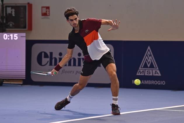 ATP, Tennis Herren Challenger Trofeo Faip-Perrel 2023 - Quarterfinal Pierre-Hugues Herbert of France during the the quarterfinal at ATP Challenger Trofeo Perrel-Faip 2023 at Italcementi Sports Center on November 3, 2023 in Bergamo, Italy Bergamo Italy  Copyright: xMichelexMaravigliax originalFilename:maraviglia-tennisat231103_npE4p.jpg