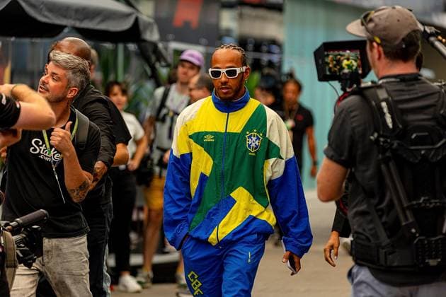 Formula 1 Rolex Sao Paulo Grand Prix 2023 03 11 2023, Autodromo Jose Carlos Pace, Interlagos, Formula 1 Rolex Sao Paulo Grand Prix 2023 , pictured Lewis Hamilton GBR , Mercedes AMG Petronas F1 Team nordphotoxGmbHx xBratic nph00250