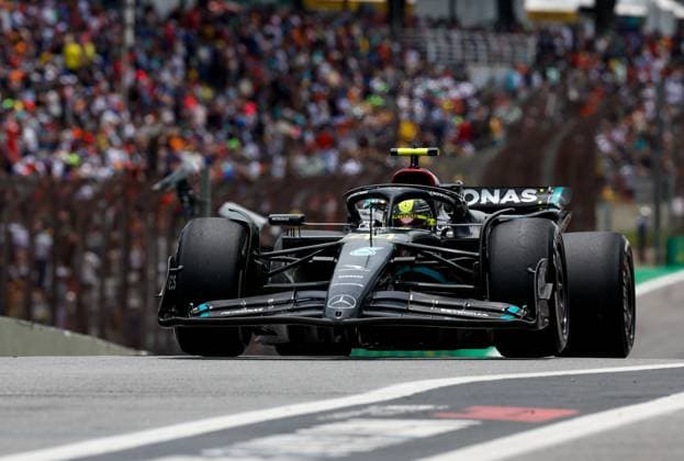 44 Lewis Hamilton GBR, Mercedes AMG Petronas F1 Team , F1 Grand Prix of Brazil at Autodromo Jose Carlos Pace on November 3, 2023 in Sao Paulo, Brazil Photo by HOCH ZWEI Sao Paulo Brazil