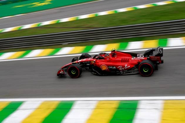 55 Carlos Sainz ESP, Scuderia Ferrari , F1 Grand Prix of Brazil at Autodromo Jose Carlos Pace on November 3, 2023 in Sao Paulo, Brazil Photo by HOCH ZWEI Sao Paulo Brazil