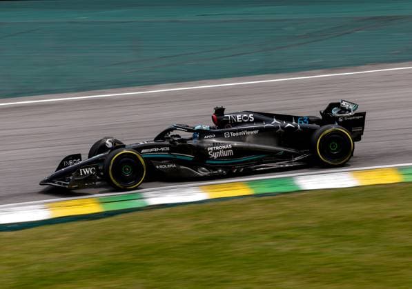 63 George Russell GBR, Mercedes AMG Petronas F1 Team , F1 Grand Prix of Brazil at Autodromo Jose Carlos Pace on November 3, 2023 in Sao Paulo, Brazil Photo by HOCH ZWEI Sao Paulo Brazil