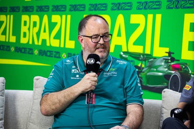 MCCULLOUGH Tom, Performance Engineering Director of Aston Martin F1 Team, portrait during the 2023 Formula 1 Rolex Grande Premio de Sao Paulo, 20th round of the 2023 Formula One World Championship, WM, Weltmeisterschaft from November 3 to 5, 2023 on the Autodromo JosÃ Carlos Pace, in Sao Paulo, Brazil - F1 - SAO PAULO GRAND PRIX 2023 DPPI Panoramic  00123044_G0OD9989