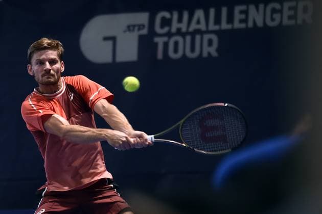 ATP, Tennis Herren Challenger Trofeo Faip-Perrel 2023 - Day 5 - Quarterfinal David Goffin from Belgium during the the quarterfinal at ATP Challenger Trofeo Perrel-Faip 2023 at Italcementi Sports Center on November 3, 2023 in Bergamo, Italy Bergamo Italy  Copyright: xMichelexMaravigliax originalFilename:maraviglia-tennisat231103_npugd.jpg