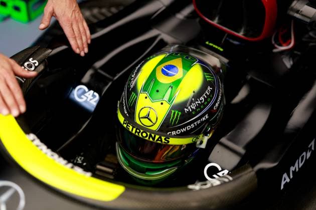 44 Lewis Hamilton GBR, Mercedes AMG Petronas F1 Team , F1 Grand Prix of Brazil at Autodromo Jose Carlos Pace on November 3, 2023 in Sao Paulo, Brazil Photo by HOCH ZWEI Sao Paulo Brazil