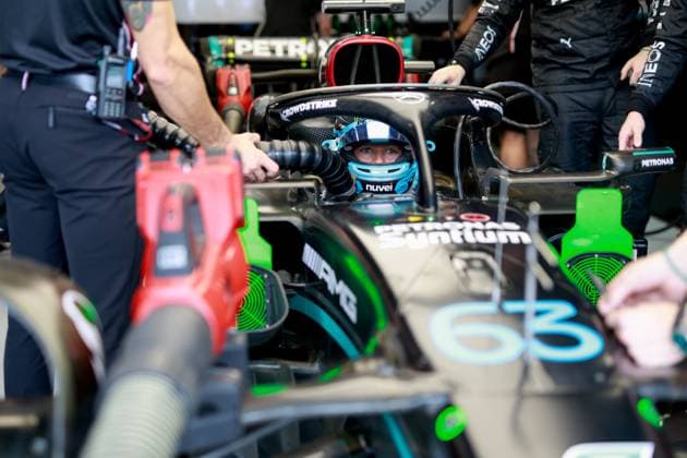 63 George Russell GBR, Mercedes AMG Petronas F1 Team , F1 Grand Prix of Brazil at Autodromo Jose Carlos Pace on November 3, 2023 in Sao Paulo, Brazil Photo by HOCH ZWEI Sao Paulo Brazil