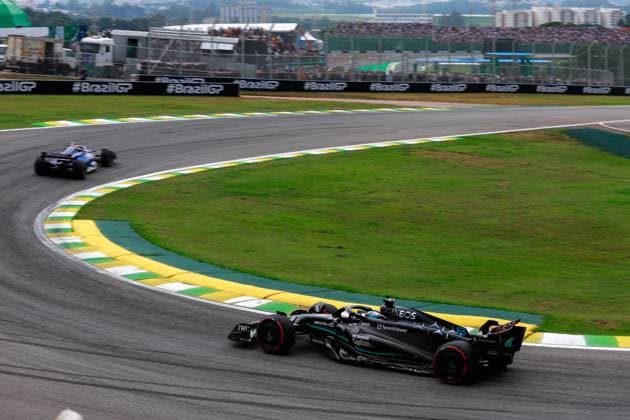 63 George Russell GBR, Mercedes AMG Petronas F1 Team , F1 Grand Prix of Brazil at Autodromo Jose Carlos Pace on November 3, 2023 in Sao Paulo, Brazil Photo by HOCH ZWEI Sao Paulo Brazil