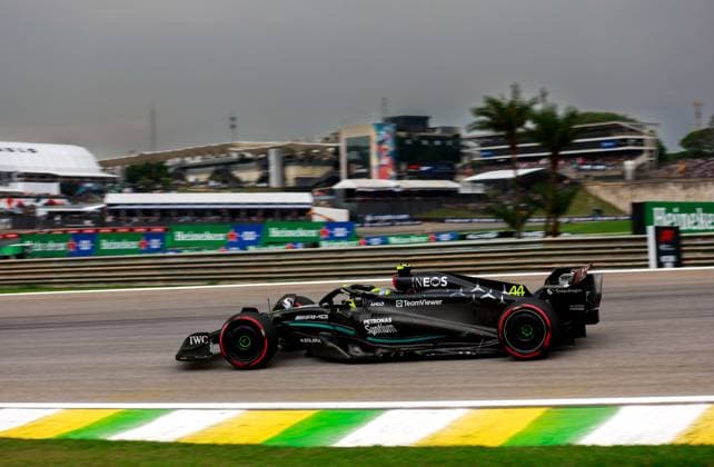 44 Lewis Hamilton GBR, Mercedes AMG Petronas F1 Team , F1 Grand Prix of Brazil at Autodromo Jose Carlos Pace on November 3, 2023 in Sao Paulo, Brazil Photo by HOCH ZWEI Sao Paulo Brazil