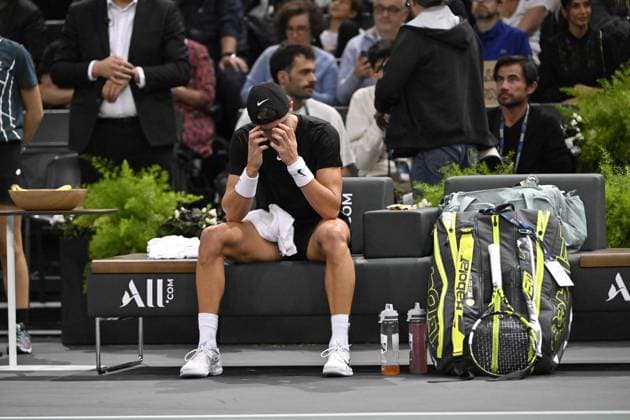 Tennis - Rolex Paris Master 2023 - Holger Rue - Danemark TENNIS : Rolex Paris Master 2023 - France - 03 11 2023 ChrysleneCaillaud Panoramic 