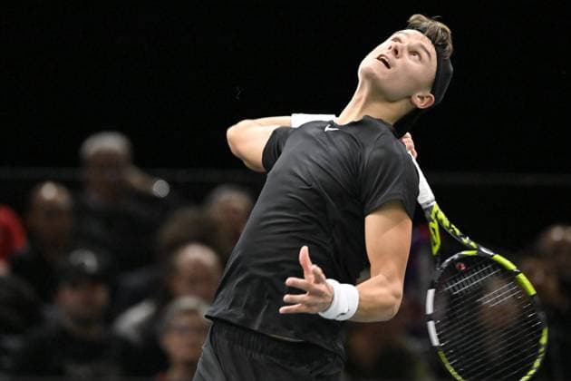 Tennis - Rolex Paris Master 2023 - Holger Rue - Danemark TENNIS : Rolex Paris Master 2023 - France - 03 11 2023 ChrysleneCaillaud Panoramic 