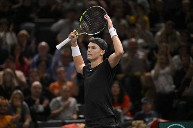 Tennis - Rolex Paris Master 2023 - Holger Rue - Danemark TENNIS : Rolex Paris Master 2023 - France - 03 11 2023 ChrysleneCaillaud Panoramic 