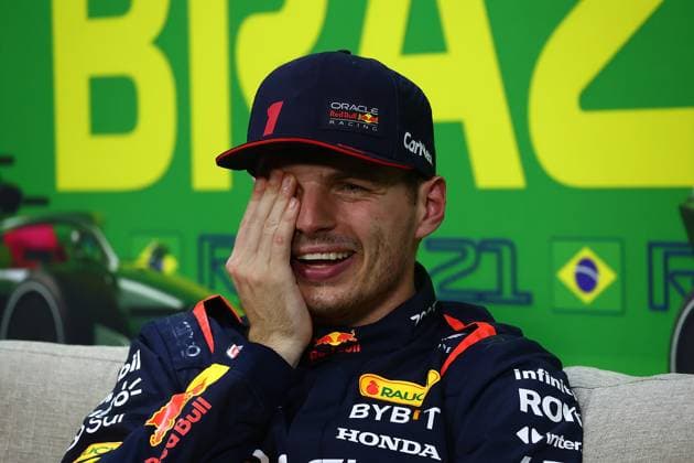 Formula 1 Rolex Sao Paulo Grand Prix 2023 03 11 2023, Autodromo Jose Carlos Pace, Interlagos, Formula 1 Rolex Sao Paulo Grand Prix 2023 , pictured pole position for Sundays race for Max Verstappen NLD , Oracle Red Bull Racing nordphotoxGmbHx xBratic nph00250