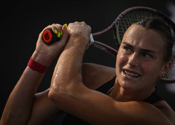 2023 WTA, Tennis Damen Finals - Day 6 CANCUN, MEXICO - NOVEMBER 3: Aryna Sabalenka during a match against Elena Rybakina of Kazakhstan, in the Third Round robin match on Day 6 during the of the GNP Seguros WTA Finals Cancun 2023 part of the Hologic WTA Tour, on November 3, 2023, in Cancun, Quintana Roo, Mexico. Cancun Mexico  Copyright: xArturxWidakx originalFilename:widak-2023wtaf231103_npfpv.jpg