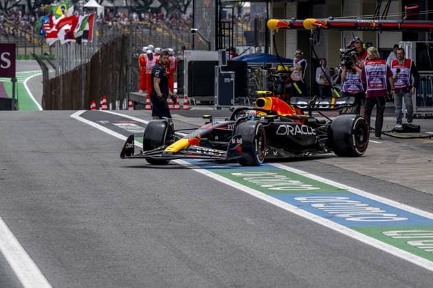 Sao Paulo - 03-11-2023, Interlagos Circuit, Sergio Perez at the Formula 1 Brazil Grand Prix 2023 Friday Formula 1 Brazil Grand Prix 2023 Friday  x23023027x Copyright: