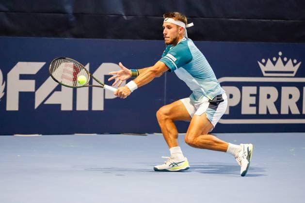 Alex Molcan (SVK) during ATP, Tennis Herren Challenger Bergamo, International Tennis match in Bergamo, Italy, November 03 2023  Copyright: xRobertaxCorradin IPAxSportx xipax xx IPA_41403814 IPA_Agency_IPA41403814
