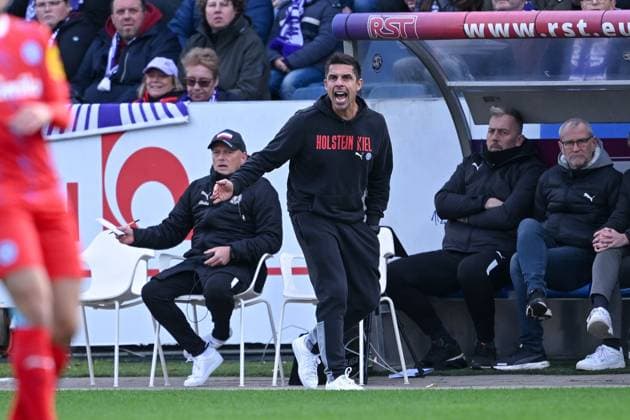 04 11 2023, Football, 2 Bundesliga, Matchday 12 Season 2023 2024, VfL Osnabrück Holstein Kiel, Marcel Rapp Holstein Kiel xRHR PHOTO TKx Copyright: RHR-FOTOx RHR-FOTO TK