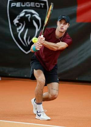 Rudolf Molleker, Mens Singles Tennis Wolffkran Open ATP Challenger TC Ismaning Ismaning Bavaria Germany 4 November 2023 Â Copyright: xJuergenxHasenkopfx