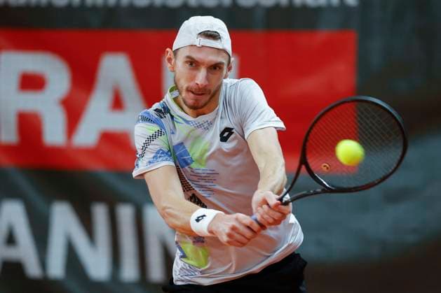 Lukas Klein SVK , Mens Singles Tennis Wolffkran Open ATP Challenger TC Ismaning Ismaning Bavaria Germany 4 November 2023 Â Copyright: xJuergenxHasenkopfx