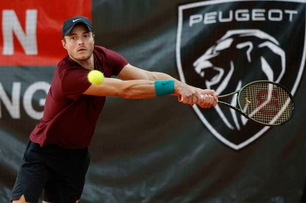 Rudolf Molleker, Mens Singles Tennis Wolffkran Open ATP Challenger TC Ismaning Ismaning Bavaria Germany 4 November 2023 Â Copyright: xJuergenxHasenkopfx