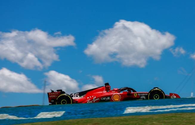 16 Charles Leclerc MCO, Scuderia Ferrari , F1 Grand Prix of Brazil at Autodromo Jose Carlos Pace on November 4, 2023 in Sao Paulo, Brazil Photo by HOCH ZWEI Sao Paulo Brazil