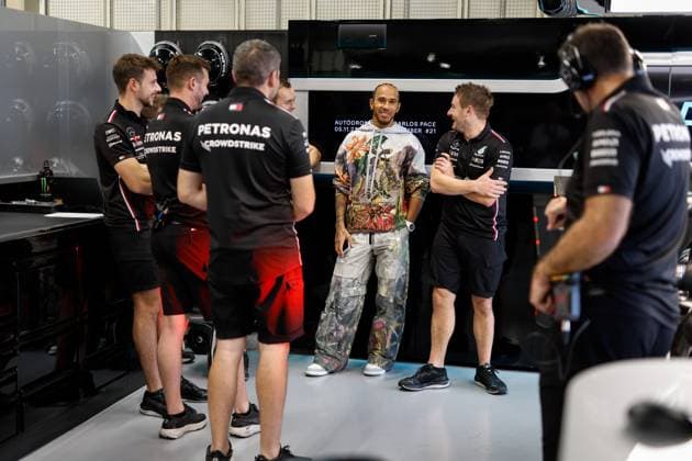 HAMILTON Lewis (gbr), Mercedes AMG F1 Team W14, portrait during the 2023 Formula 1 Rolex Grande Premio de Sao Paulo, 20th round of the 2023 Formula One World Championship, WM, Weltmeisterschaft from November 3 to 5, 2023 on the Autodromo JosÃ Carlos Pace, in Sao Paulo, Brazil - F1 - SAO PAULO GRAND PRIX 2023 DPPI Panoramic  00123044_F12023GP21BRA_JK231302